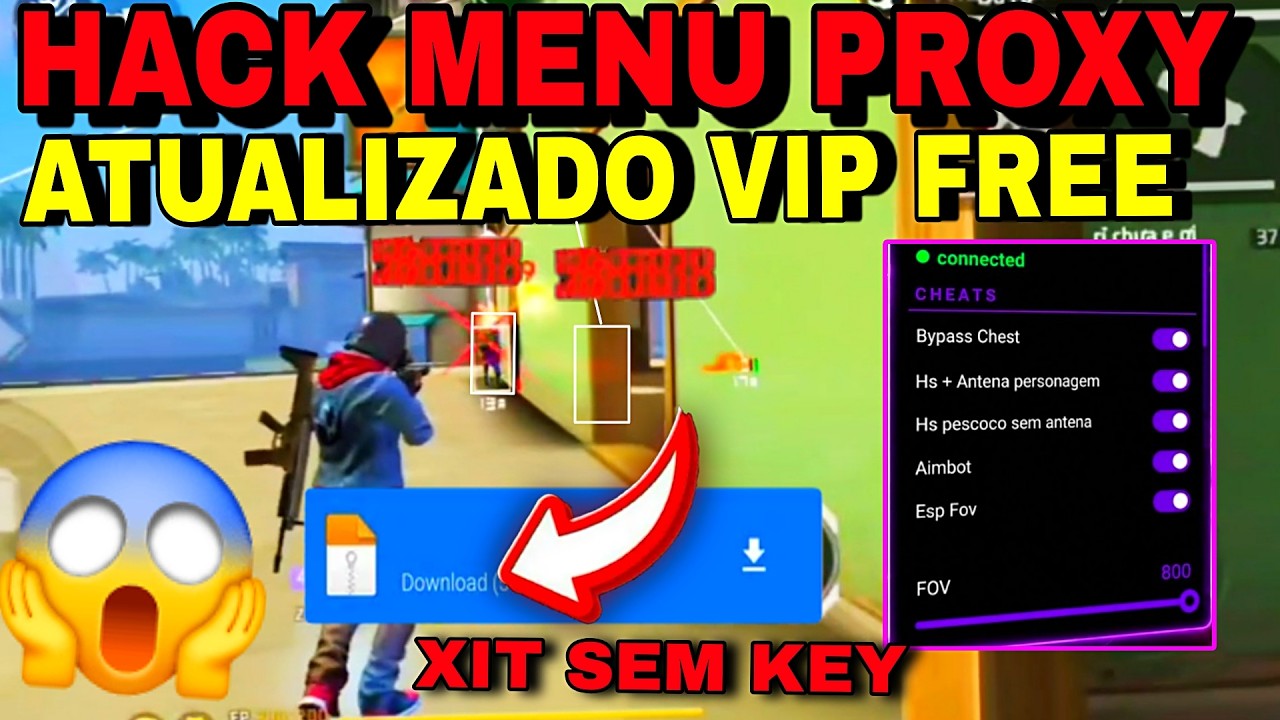 NOVO XIT VIP GRATIS PROXY MENU AIMBOT 100% HS SEM KEY NOVA ATUALIZA&Ccedil;&Atilde;O ANT BAN MOD MENU HACK PROXY