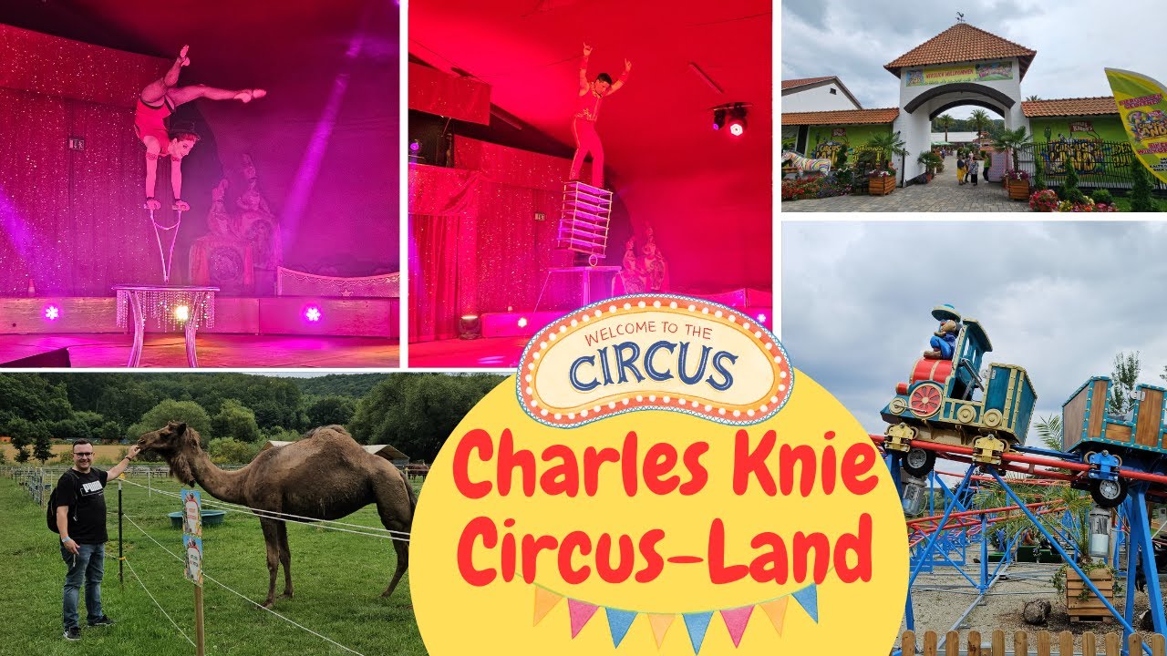 Charles Knie Circus Land 2024 | Andi als Clown auf der Bühne,Tiere und Coaster | Tour im Norden Tag1