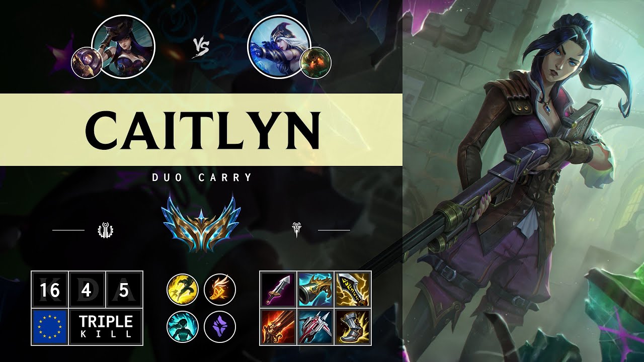 Caitlyn ADC vs Ashe - EUW Challenger Patch 14.12