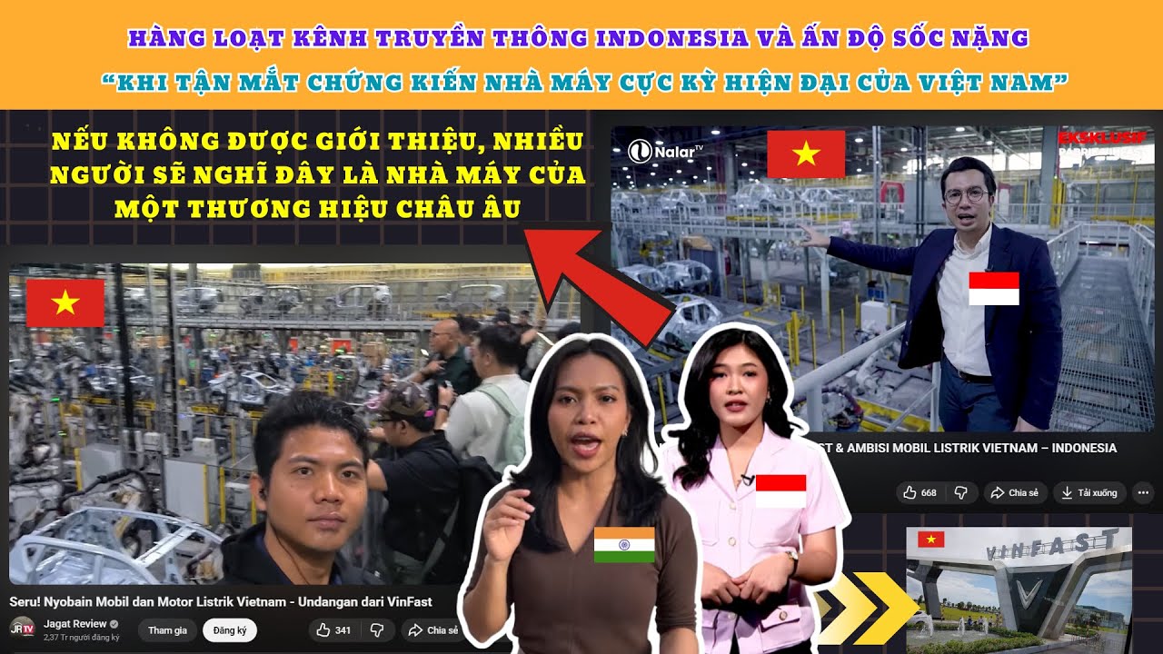 Truyền thông Indonesia và Ấn Độ sốc nặng khi tận mắt chứng kiến nhà máy cực kỳ hiện đại của Việt Nam
