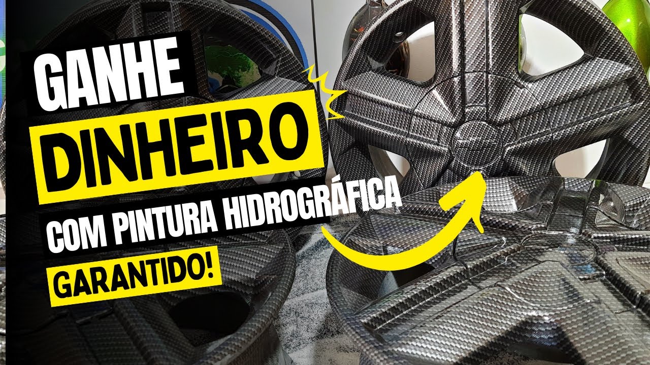 Como Ganhar dinheiro com Pintura Hidrográfica , Rodas de Fibra de Carbono - Método GRINGO WTP