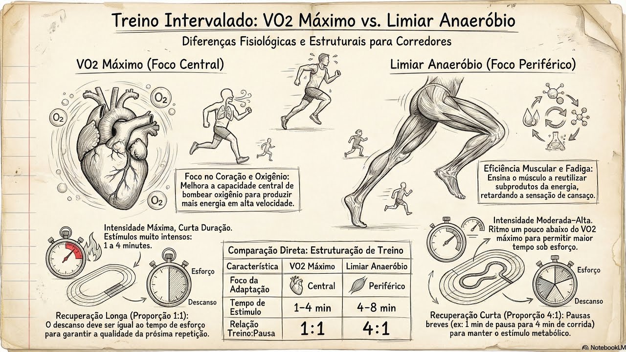 Treino intervalado: VO₂ máximo ou limiar anaeróbio?