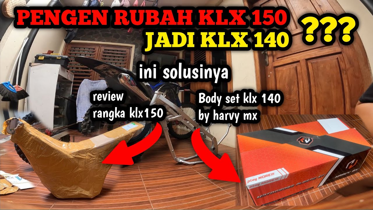 RANGKA KLX 140 REPLIKA DAN BODY SET KLX 140