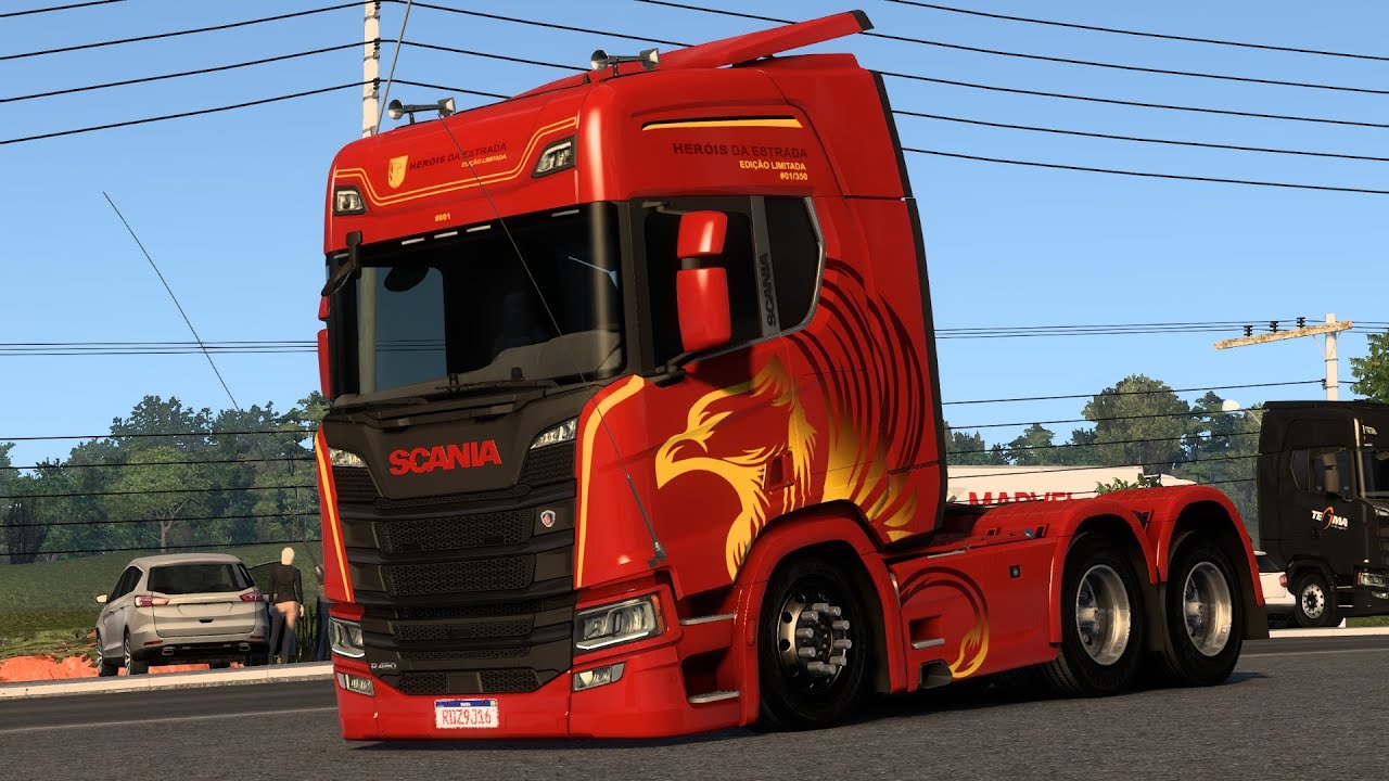 SCANIA R450 - HEROIS DA ESTRADA - ETS2 #maparbr #game #eurotrucksimulator2