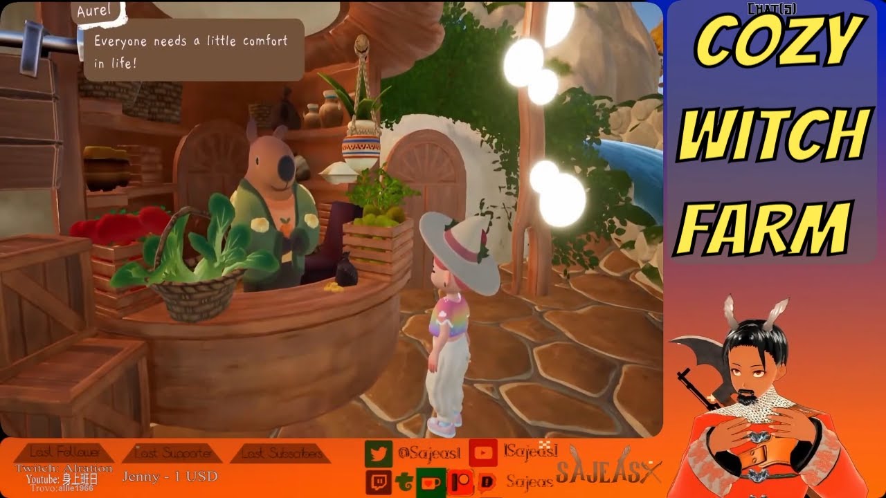 Vtuber live reaction to Garden Witch Life | Wholesome Direct 2023