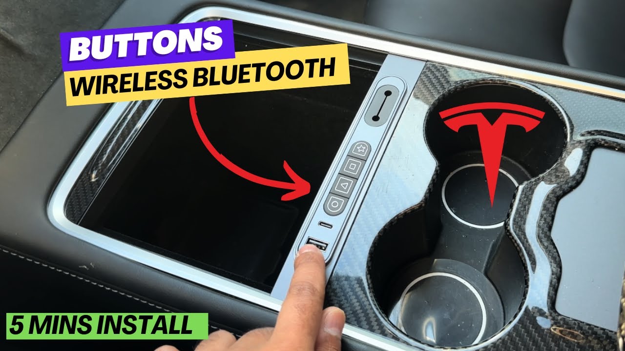 NEW Central Console Hub With Physical Buttons For Tesla Model 3/Y (8 commonly used functions)