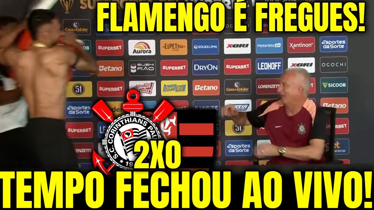 APÓS VITORIA! DORIVAL SOLTA TUDO AO VIVO! CORINTHIANS X FLAMENGO! CAMPEÃO DA COPA