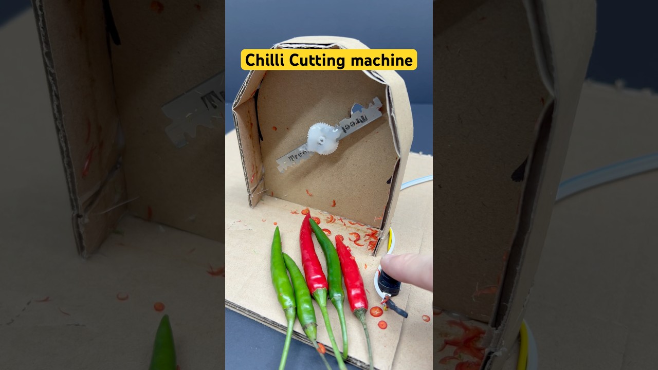 Chilli Cutting machine DIY home #dcmotor #youtubeshorts #shorts #motor #automobile #motorbuilding