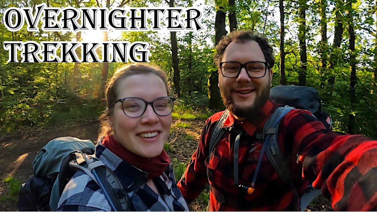 Übernachtung im Wald - Es wird heiß und kalt - Outdoor Camping Overnighter Tarp Lagerfeuer