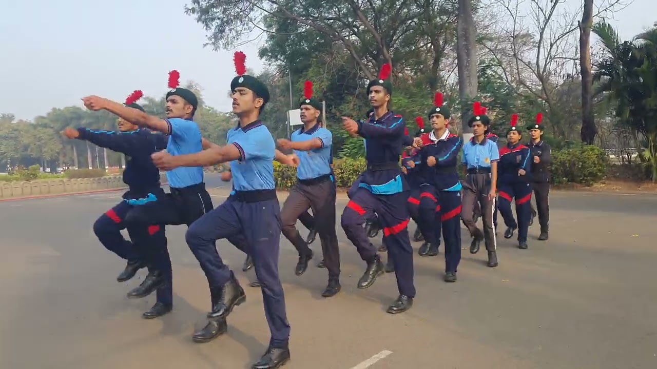NCC Activity School of Engineering and Technolog Shivaji University Campus NSS