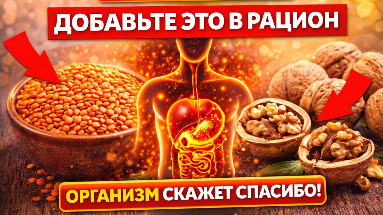 ЧЕЧЕВИЦА И ГРЕЦКИЙ ОРЕХ — МОЩНОЕ СОЧЕТАНИЕ ДЛЯ ЗДОРОВЬЯ