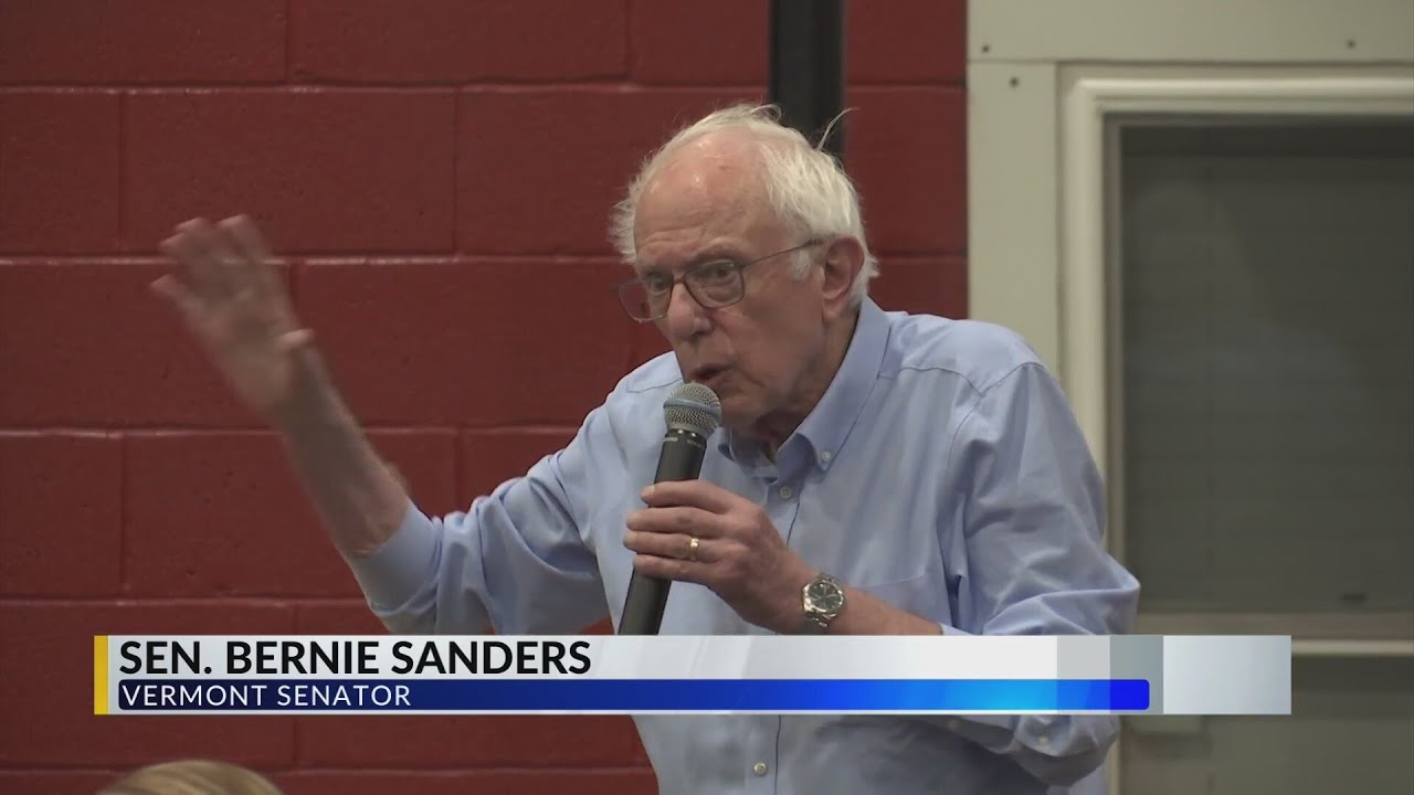 Bernie Sanders converses with Mingo County residents on his 'Fighting Oligarchy Tour'
