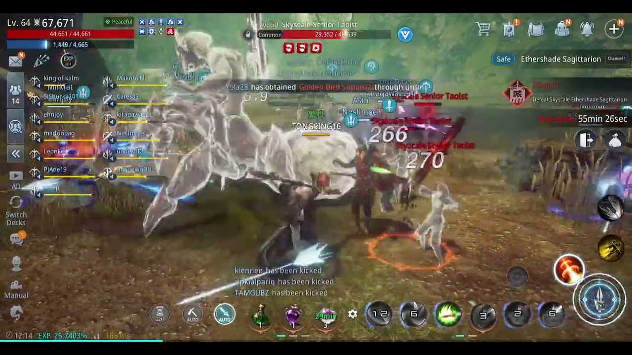 MIR4 Gameplay - BOSS RAID - ETHERSHADE SAGITARRION BOSS FIGHT (  PC GAME RPG ) - No Commentary