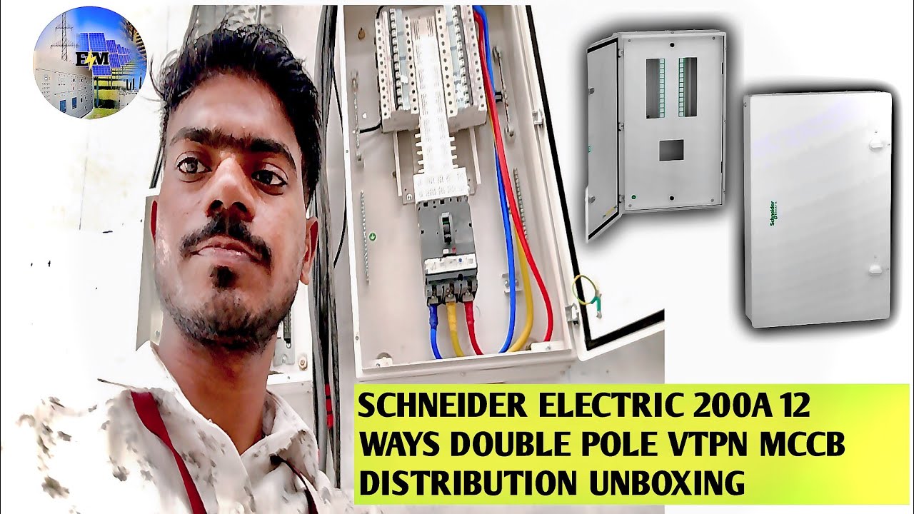 Schneider Electric Acti9 200A 12 Ways Double Pole VTPN MCCB Distribution Board #electricalmanoj