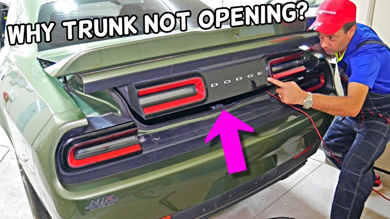 DODGE CHALLENGER WHY TRUNK DOES NOT OPEN
