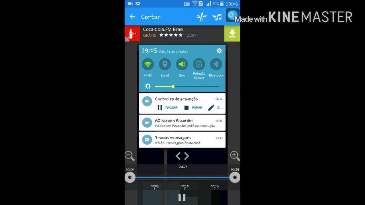 Como cortar  videos pelo android