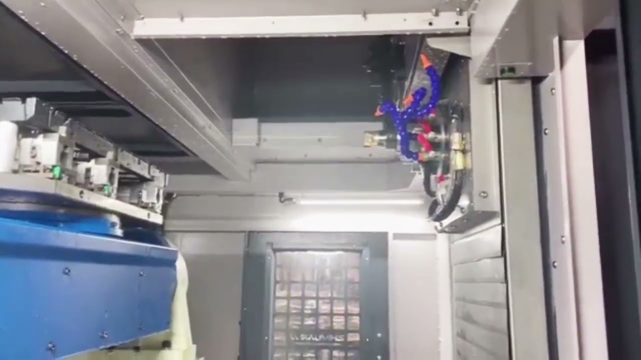 5-Axis Rotary Table on HMC | One Setup, Multi-Angle Precision Machining#machine #cnc #metalworking