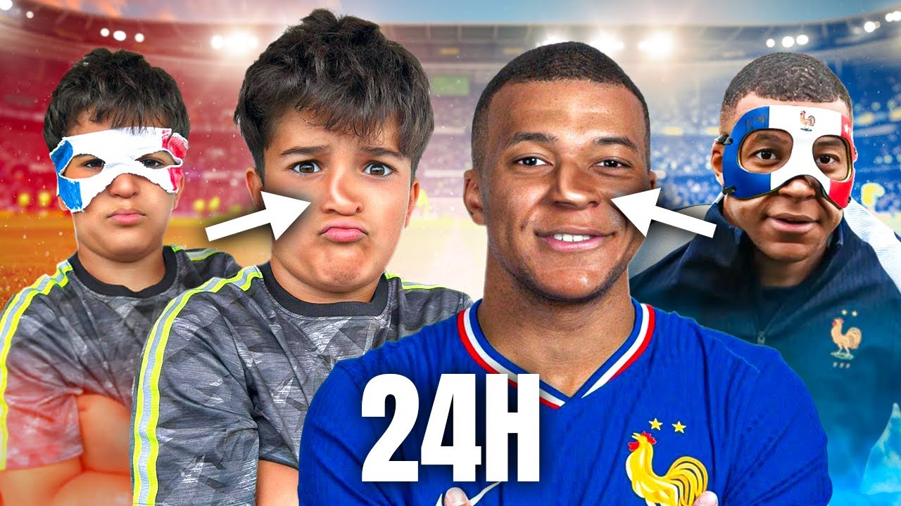 MON PETIT FRÈRE VIT 24H COMME KYLIAN MBAPPE ! Il va voir CRISTIANO RONALDO s’il réussit..