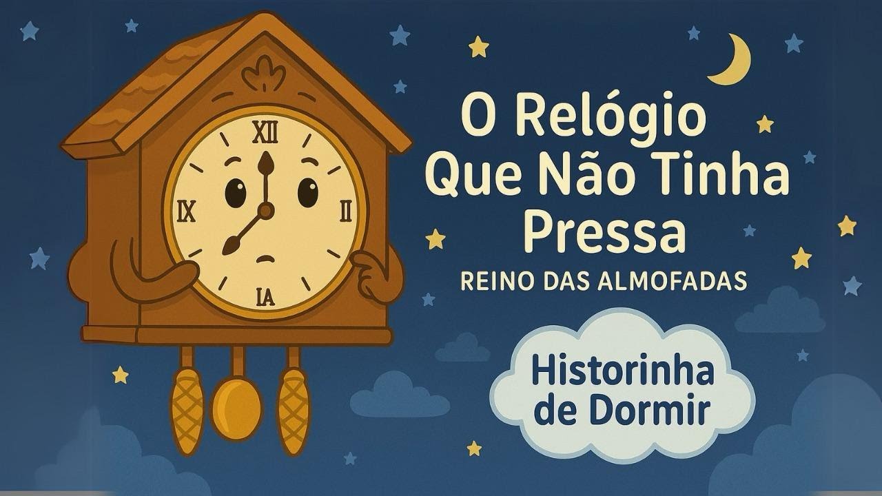O Relógio Que Não Tinha Pressa ⏰✨ | História de Dormir Infantil - Reino das Almofadas