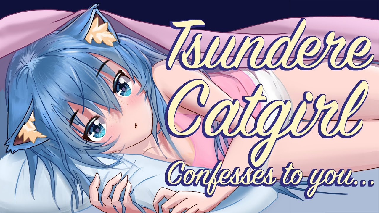 [ASMR] Roleplay💕Affectionate catgirl confesses to you at midnight!🌙Kisses | Tsundere | nyaa...