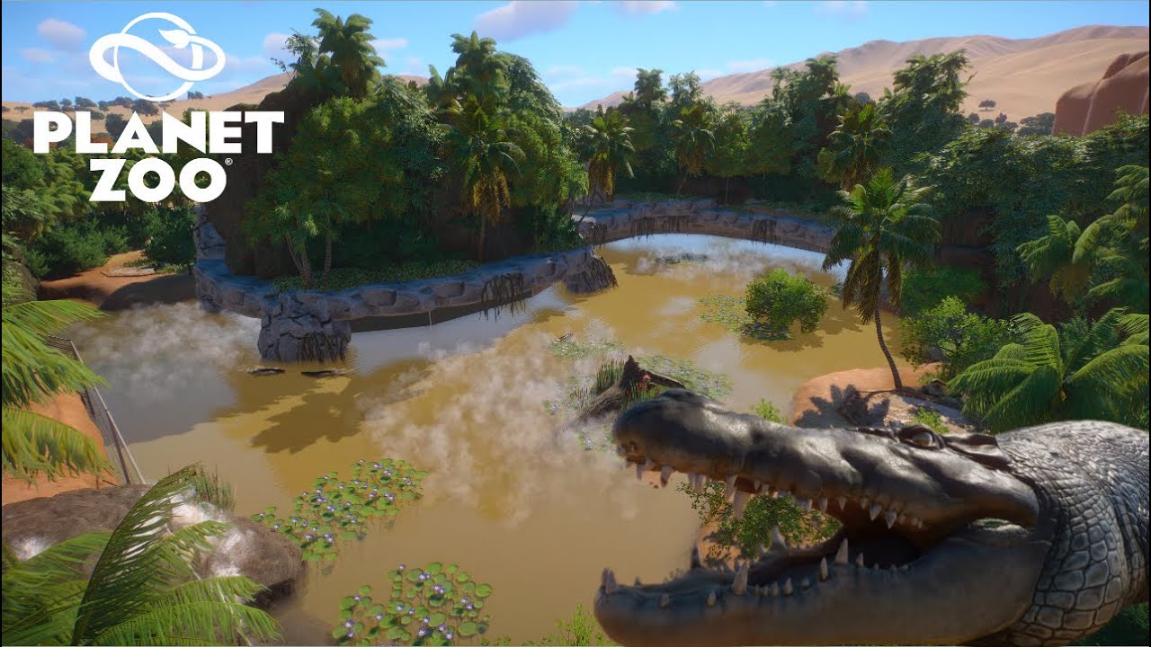 This is how I build a Crocodile habitat with a Water viewing Tunnel in Planet Zoo (PS5)