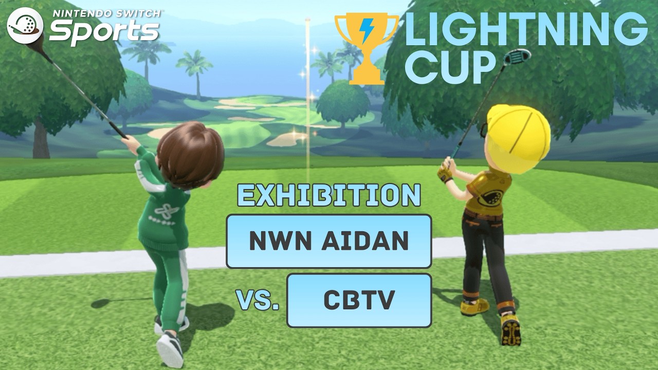My New Switch Sports Golf Tournament Format! | Lightning Cup vs. CBTV (Exhibition)