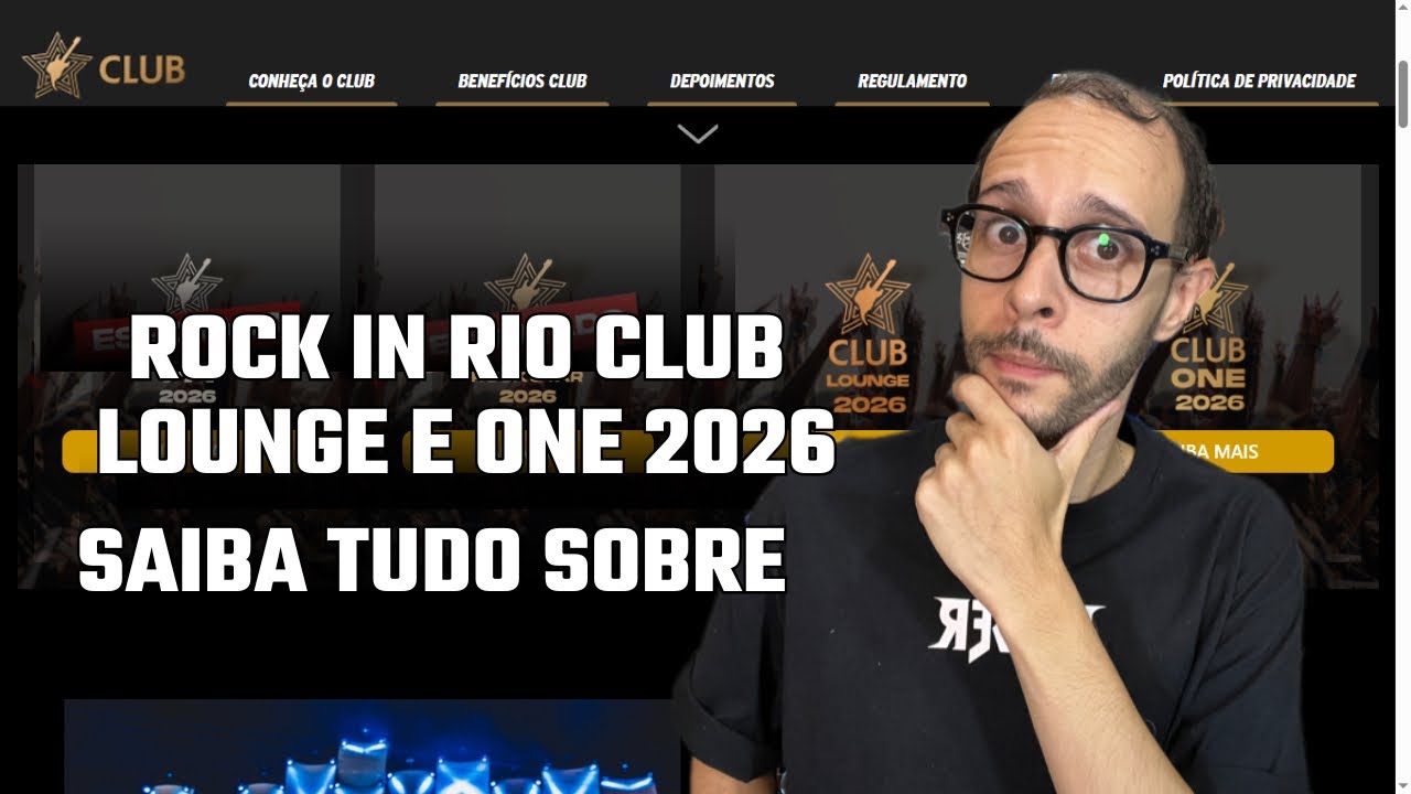 Rock in Rio Club Lounge e One 2026 Novas Modalidades (Garanta Seu Ingresso Sem Esgotar)