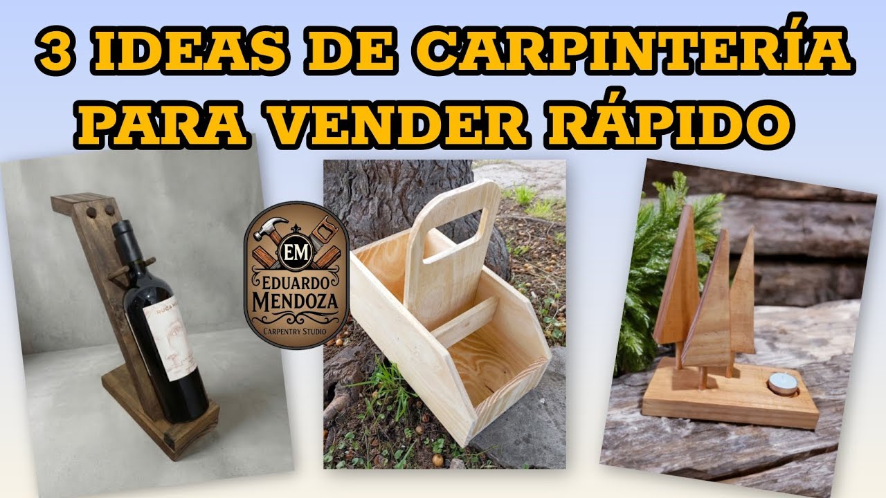 3 ideas de carpintería para vender rápido, tutorial, tips con recortes 