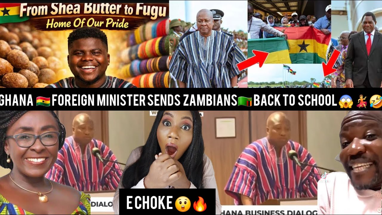 EDON HAPPEN🤣🙊GHANA MINISTER OF FOREIGN AFFAIRS, SCHOOLS ZAMBIANS🇿🇲IN GHANA CULTURE