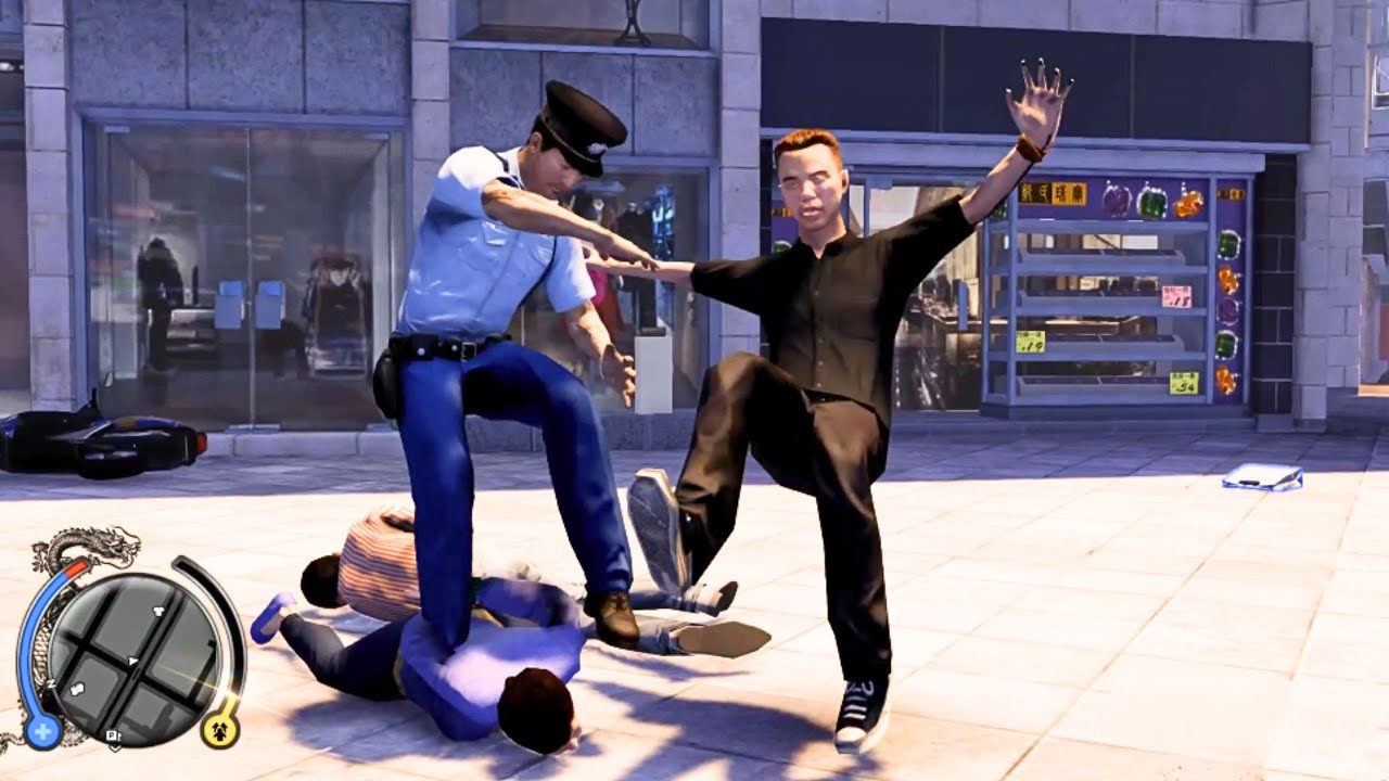 Sleeping Dogs - Police Officer Outlaw City Rampage vs Law - Funny & Brutal Moments