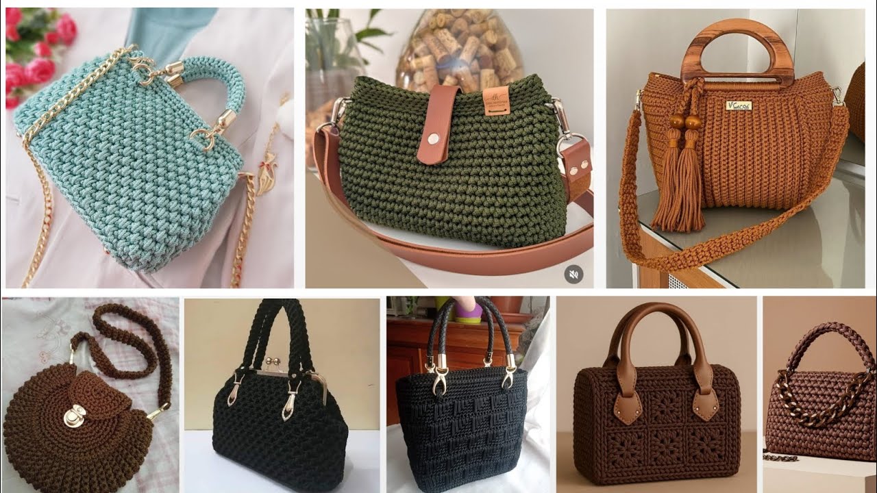 Crochet Bags: 50+ Premium Handmade Crochet Bag 🛍️, Crochet Bag For Women, Crochet Pattern Bags