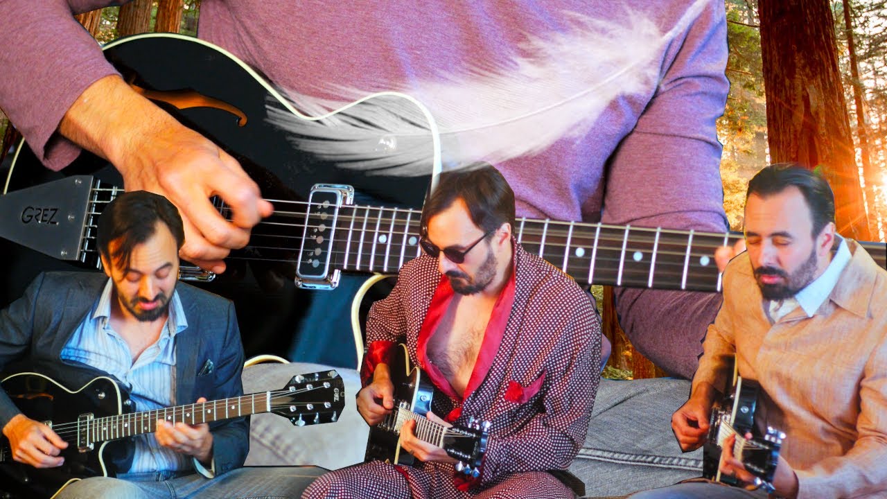 1,200 y/o redwood top, 5lb, semi-hollow guitar?? The Mendocino by Grez Guitars