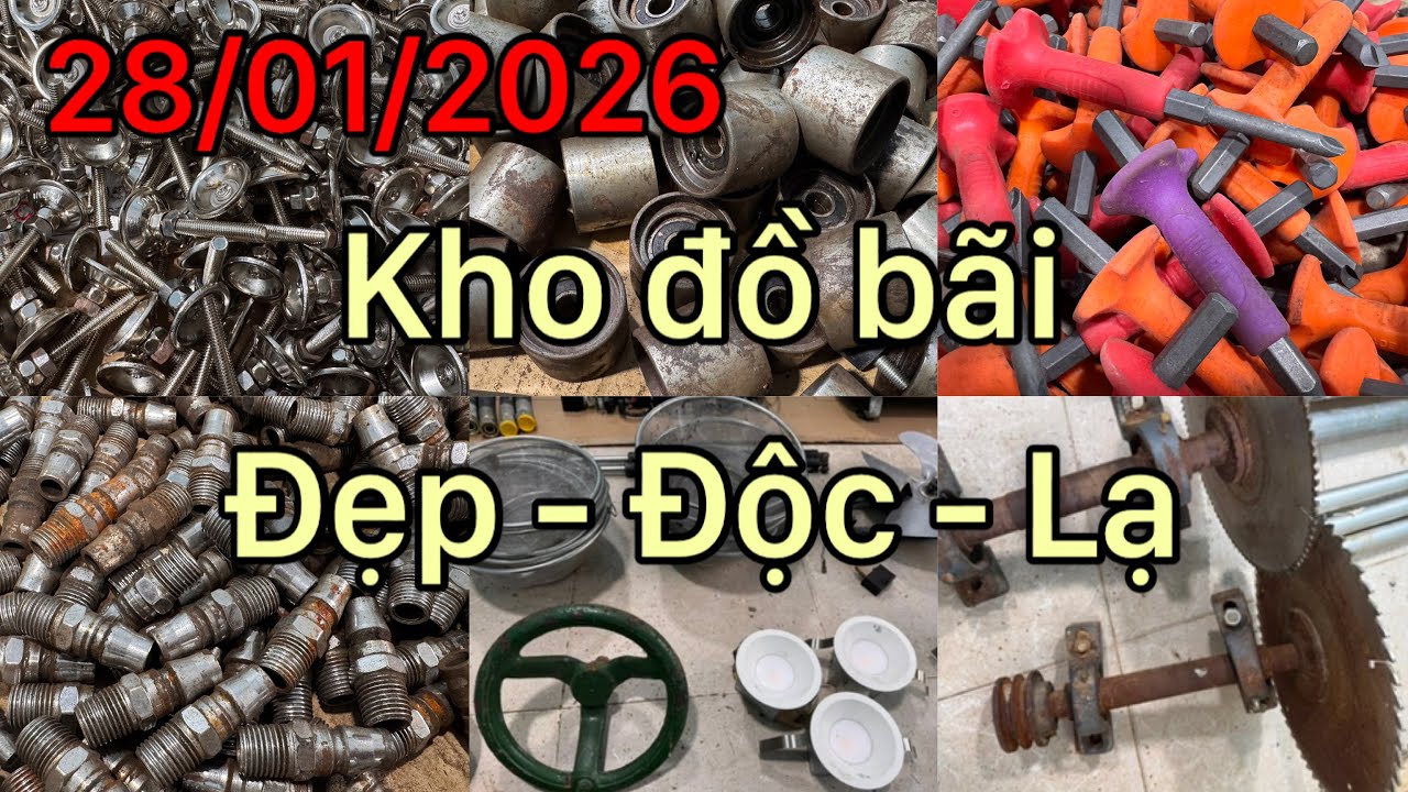 Hàng bãi linh kiện tháo máy ngày 28/01 nhiều món mới độc lạ