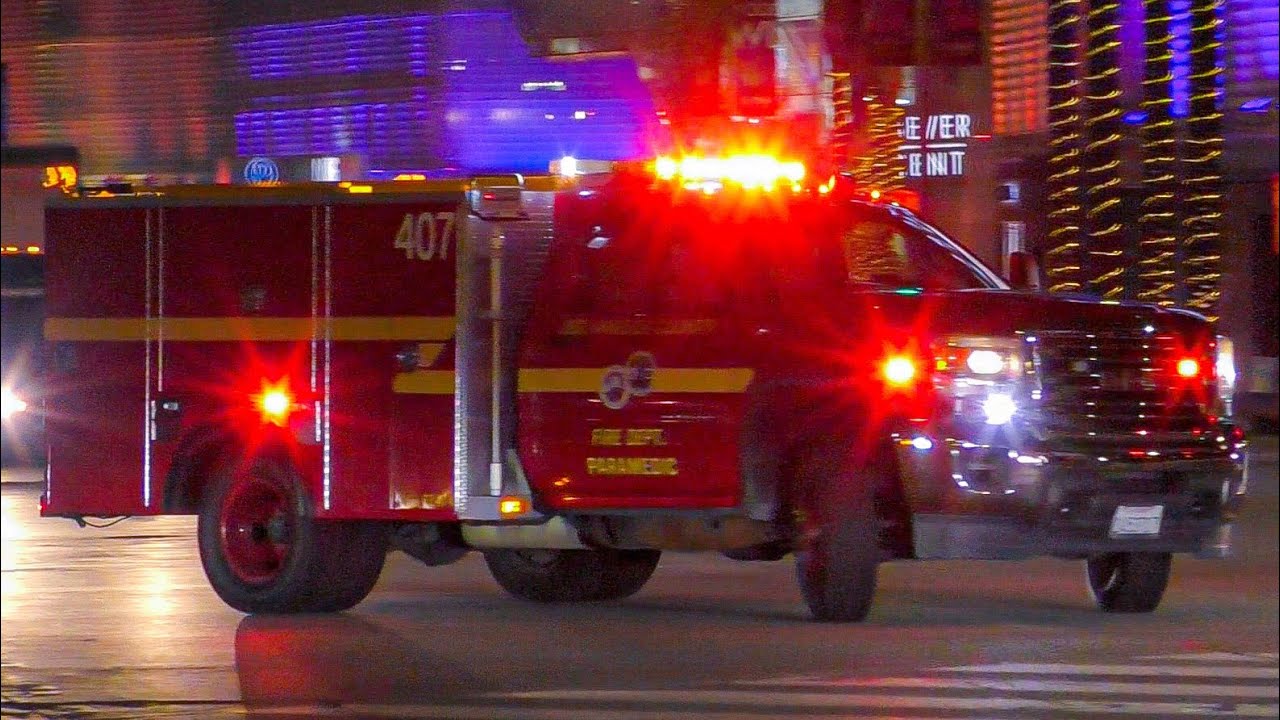 LACoFD Squad 407 & McCormick Ambulances Responding