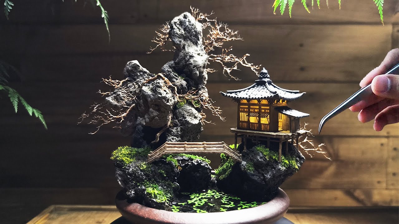 Discover the EASY Way to Make a Mini Cliff Garden |  Micro landscape | Early spring concept