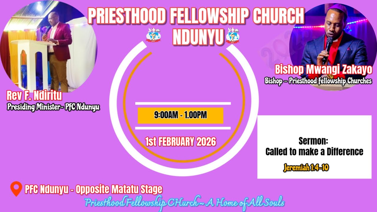 Called to make a Difference by Rev Francis Nderitu