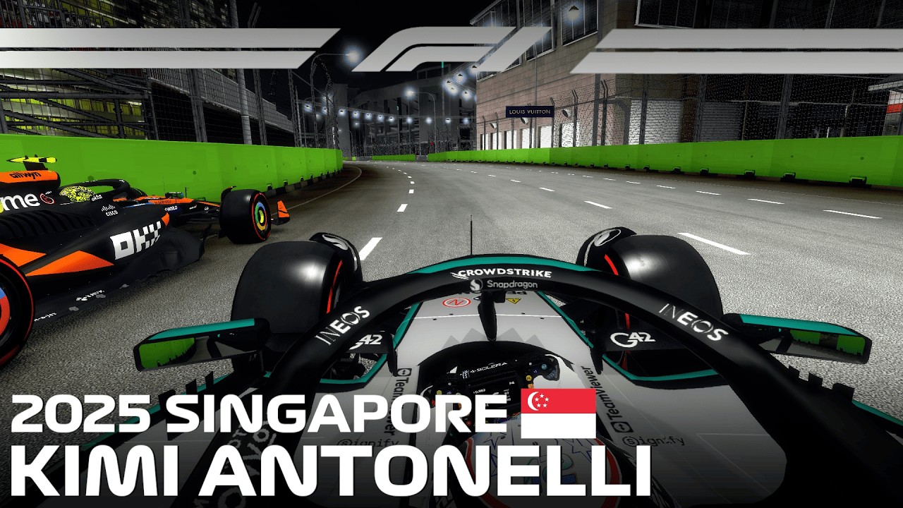 F1 2014 MOD 2025 - SINGAPORE GP 25% ┃KIMI ANTONELLI