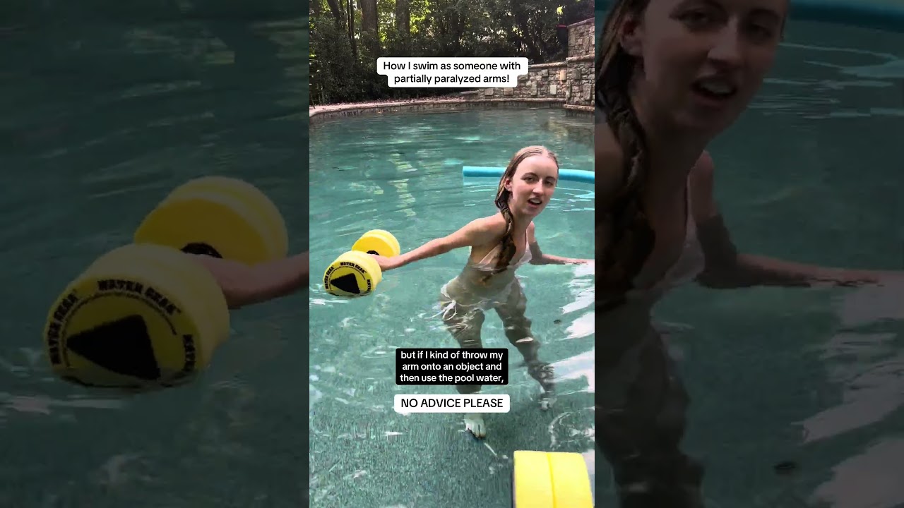 How I swim! #Disability #Disabled #Accessibility
