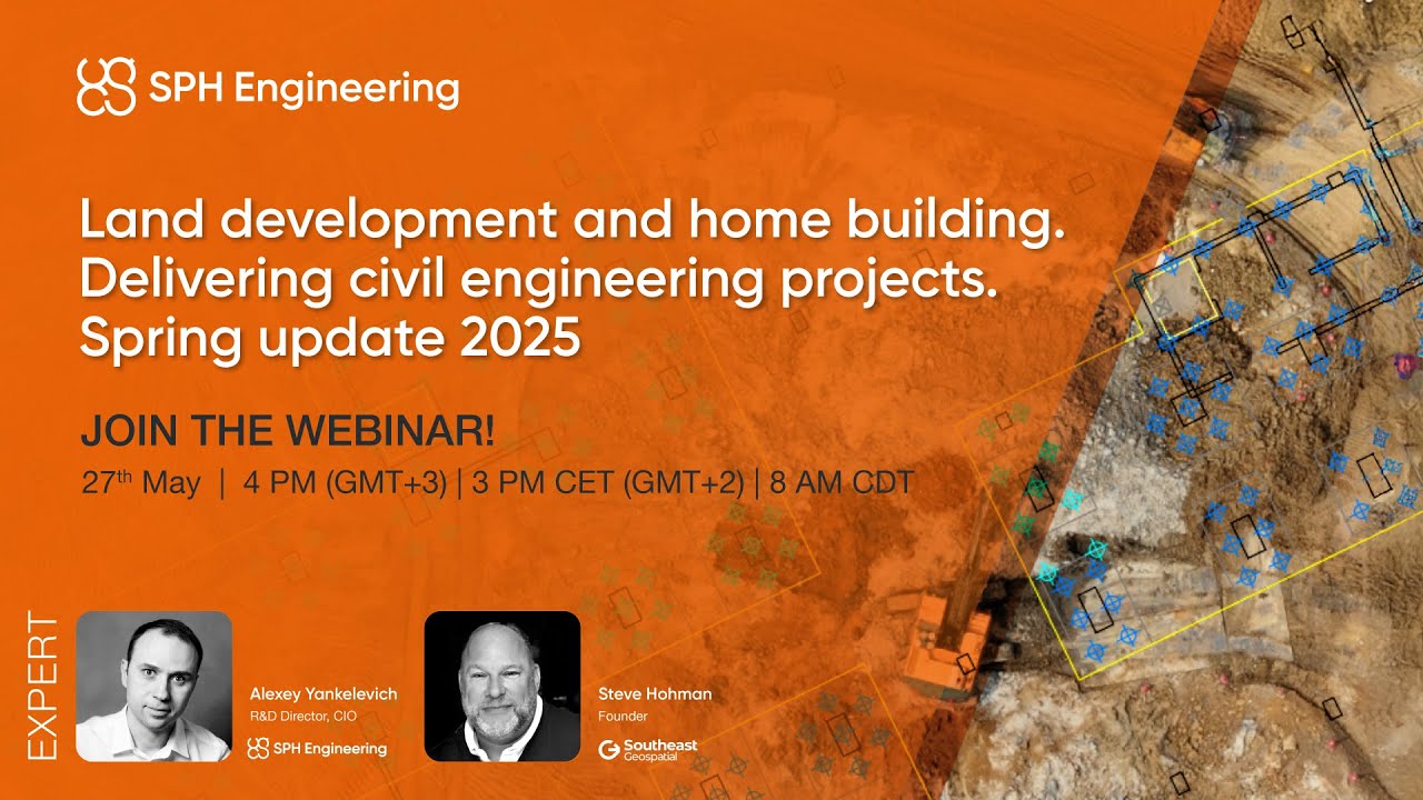 Webinar DroneGIS | Land development & home building. Delivering civil engineering projects.