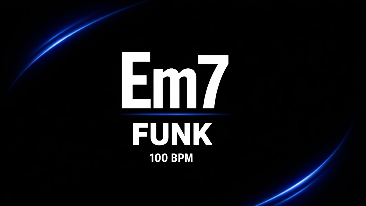 Em7 Funk Backing Track | 100 BPM Groove for Guitar & Improvisation