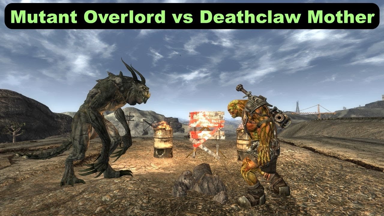 Super Mutant Overlord vs Deathclaw Mother - Who's Better? - Fallout TTW NPC Battles