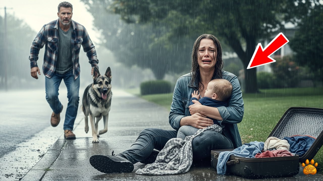 A Mom and Her Baby Was Thrown Out By Her Family into a Storm… Until a Soldier and His Dog Stepped In