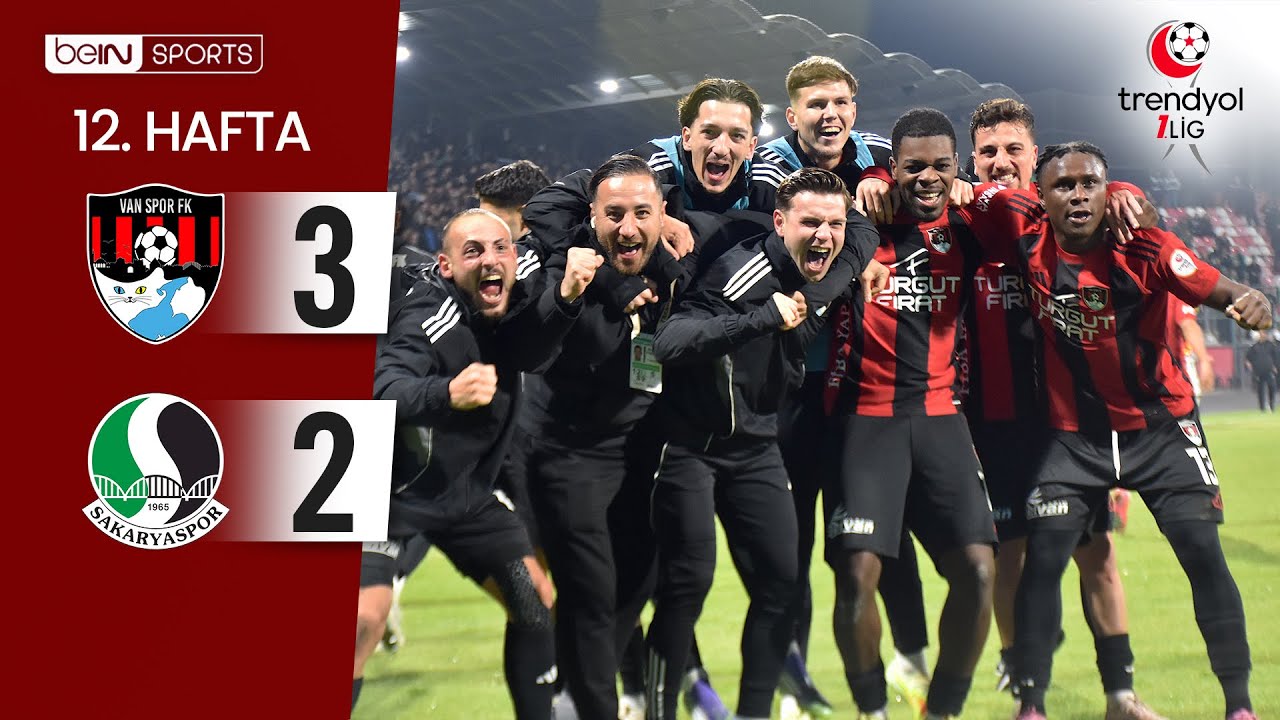 Vanspor (3-2) Sakaryaspor | 12. Hafta Maç ÖZETİ | Trendyol 1. Lig - 2025/26