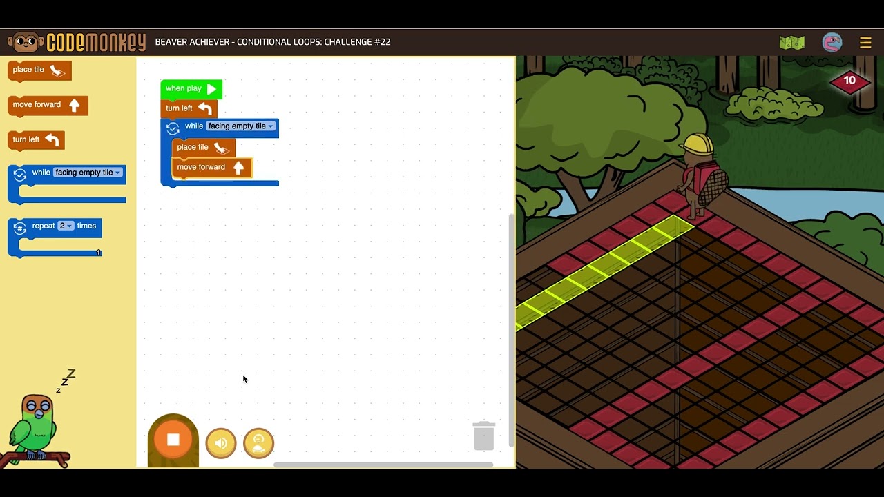 Beaver Achiever Conditional Loops 22
