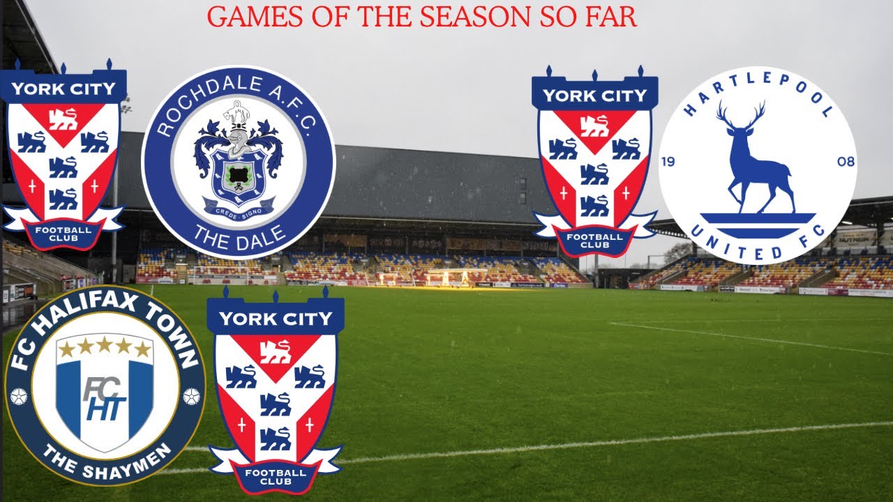 Games of the season so far for York city 