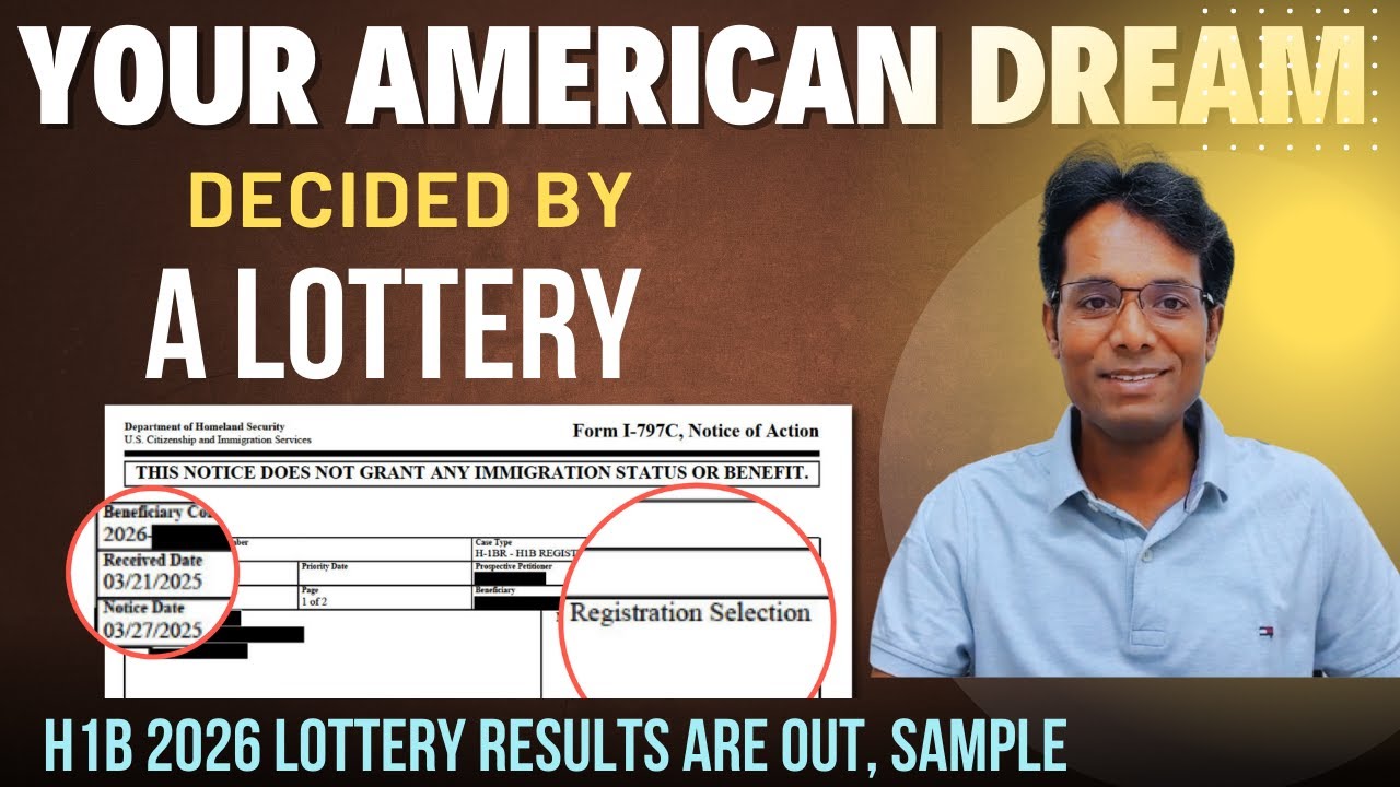 Your American Dream Decided by a Lottery! H1B 2026 Lottery Results Out, Sample Notice, What's Next?