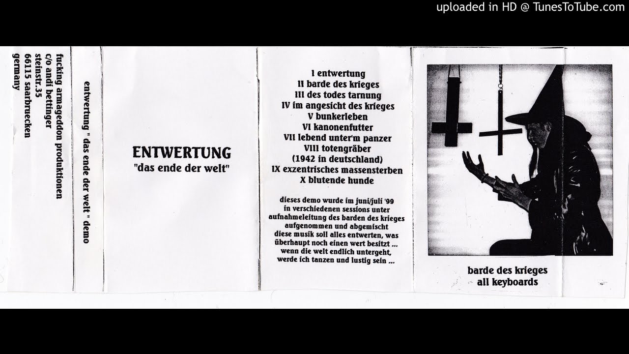 Entwertung ‎– Das Ende Der Welt(1999)