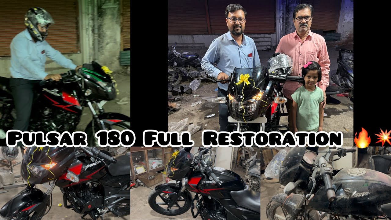 Pulsar 180 Restoration Full Video || Modified Pulsar 180😍