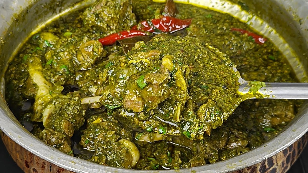 Dhaba Style Palak Mutton | Palak Gosht Recipe | Dhabe Wali Saag Mutton Recipe | Spinach Mutton