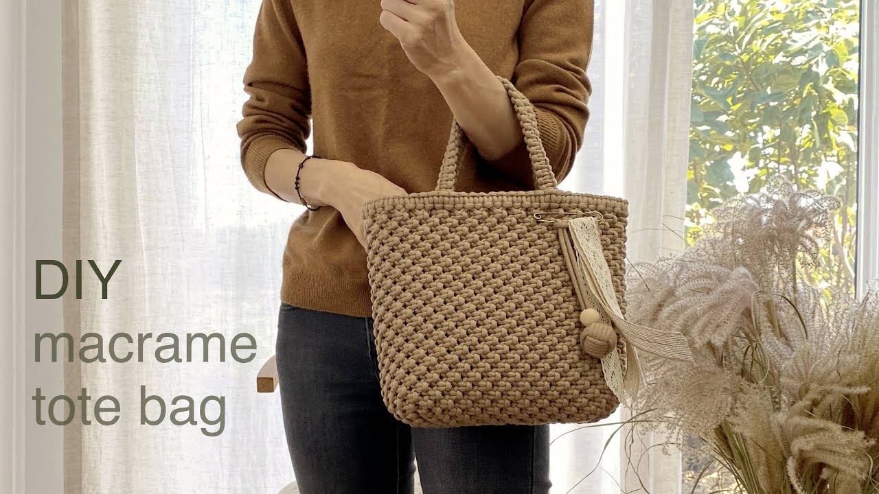 DIY | macrame tote bag | Сделай сам | сумка-тоут из макраме